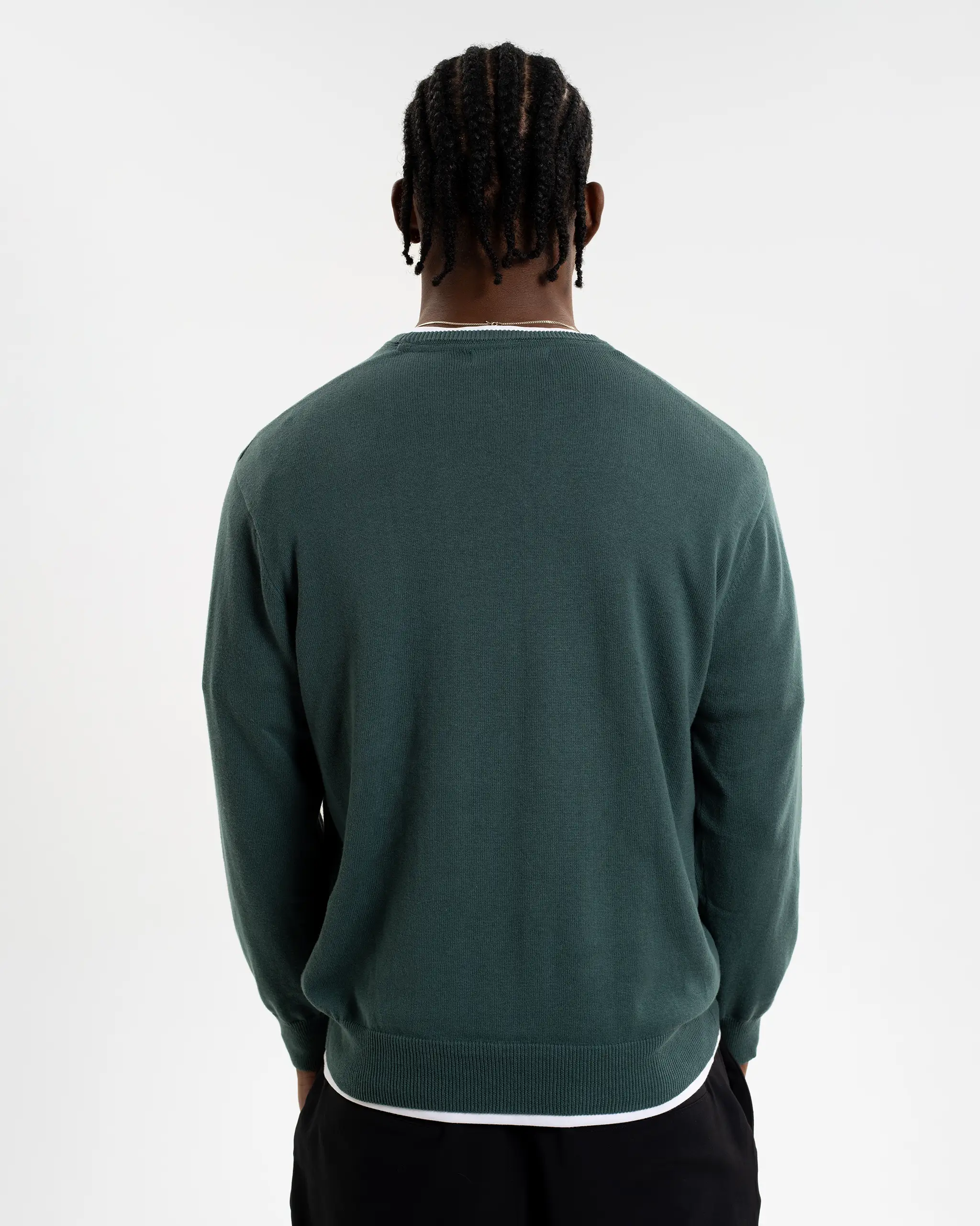 Newcastle United Men's Khaki Crew Neck Knit Sweater - Image 4