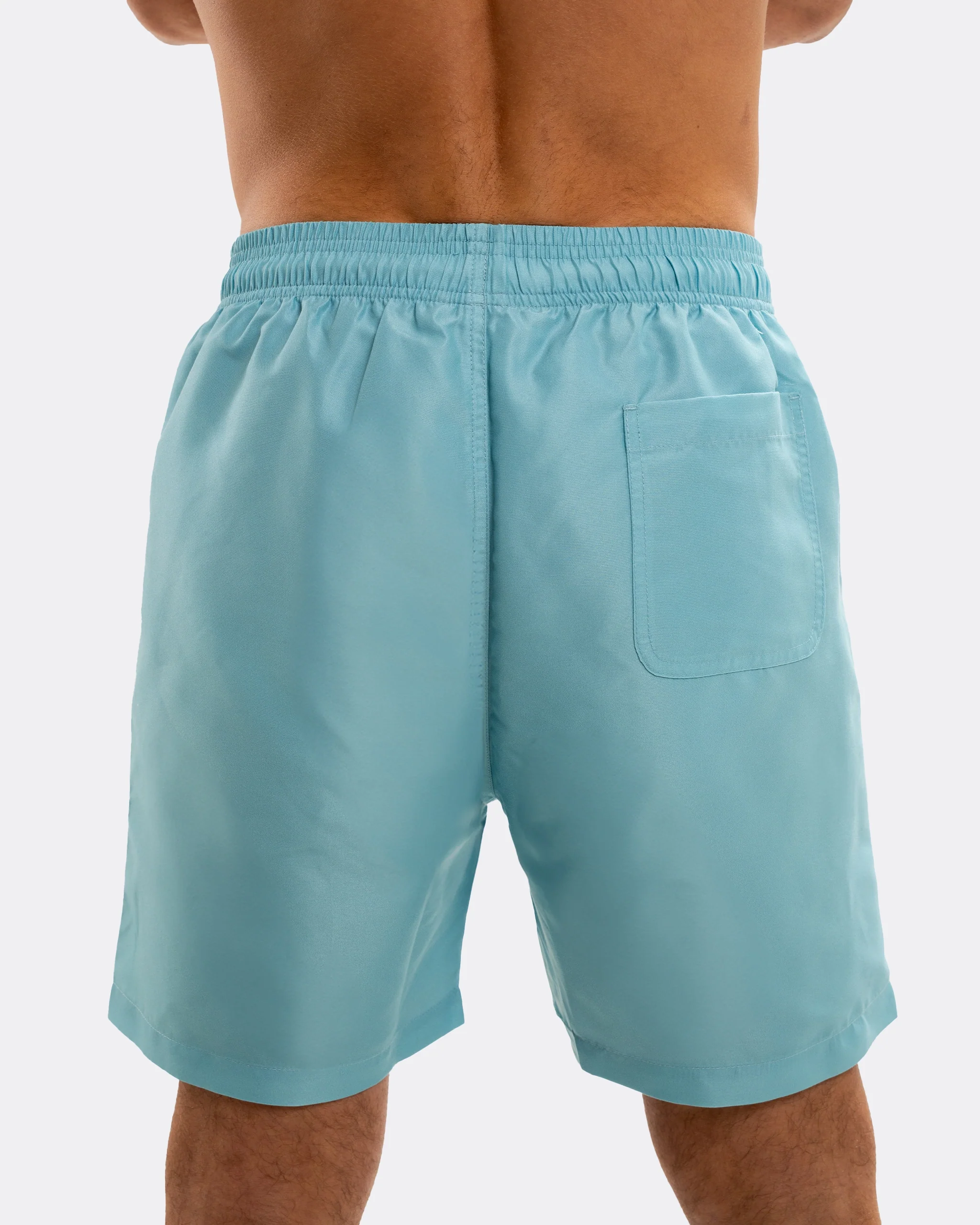 Newcastle United Men's Retro Crest Blue Swim Shorts - Image 4