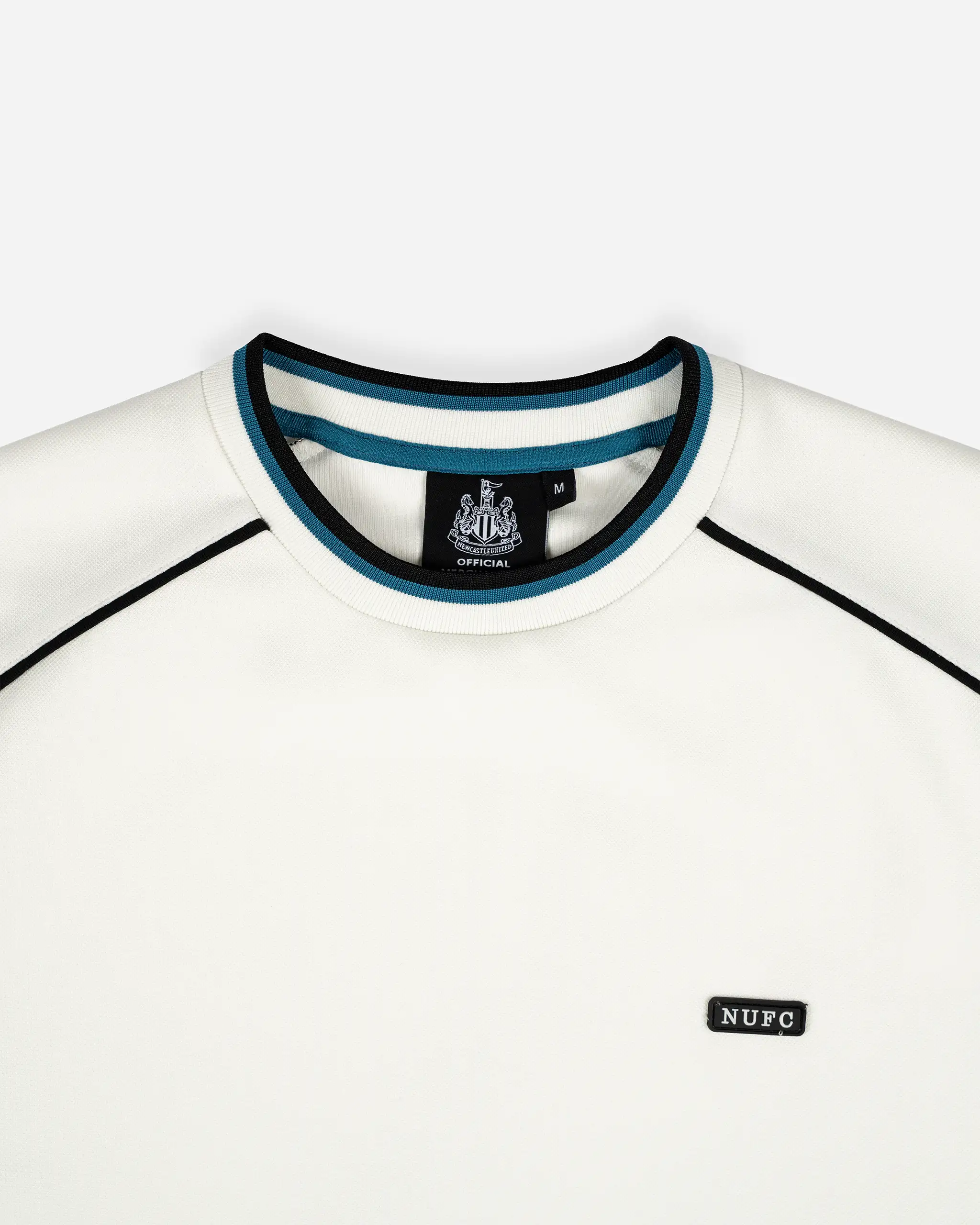 Newcastle United Men's White Raglan Smart T-Shirt - Image 2