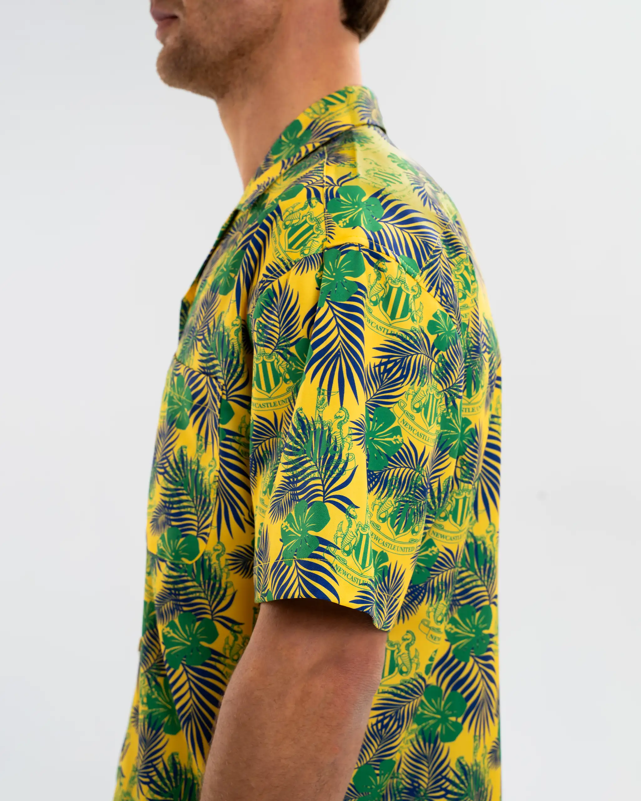 Newcastle United Men's Yellow Holiday Shirt - Image 3