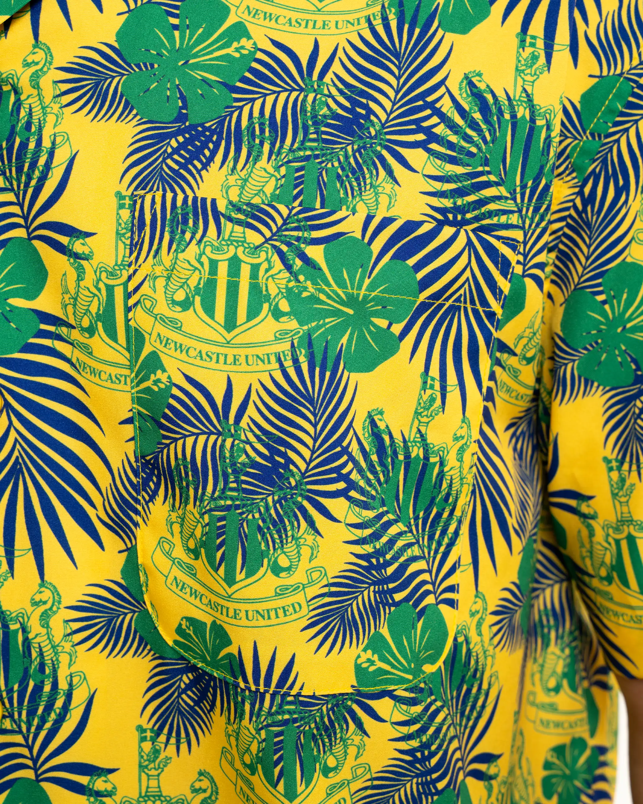 Newcastle United Men's Yellow Holiday Shirt - Image 4