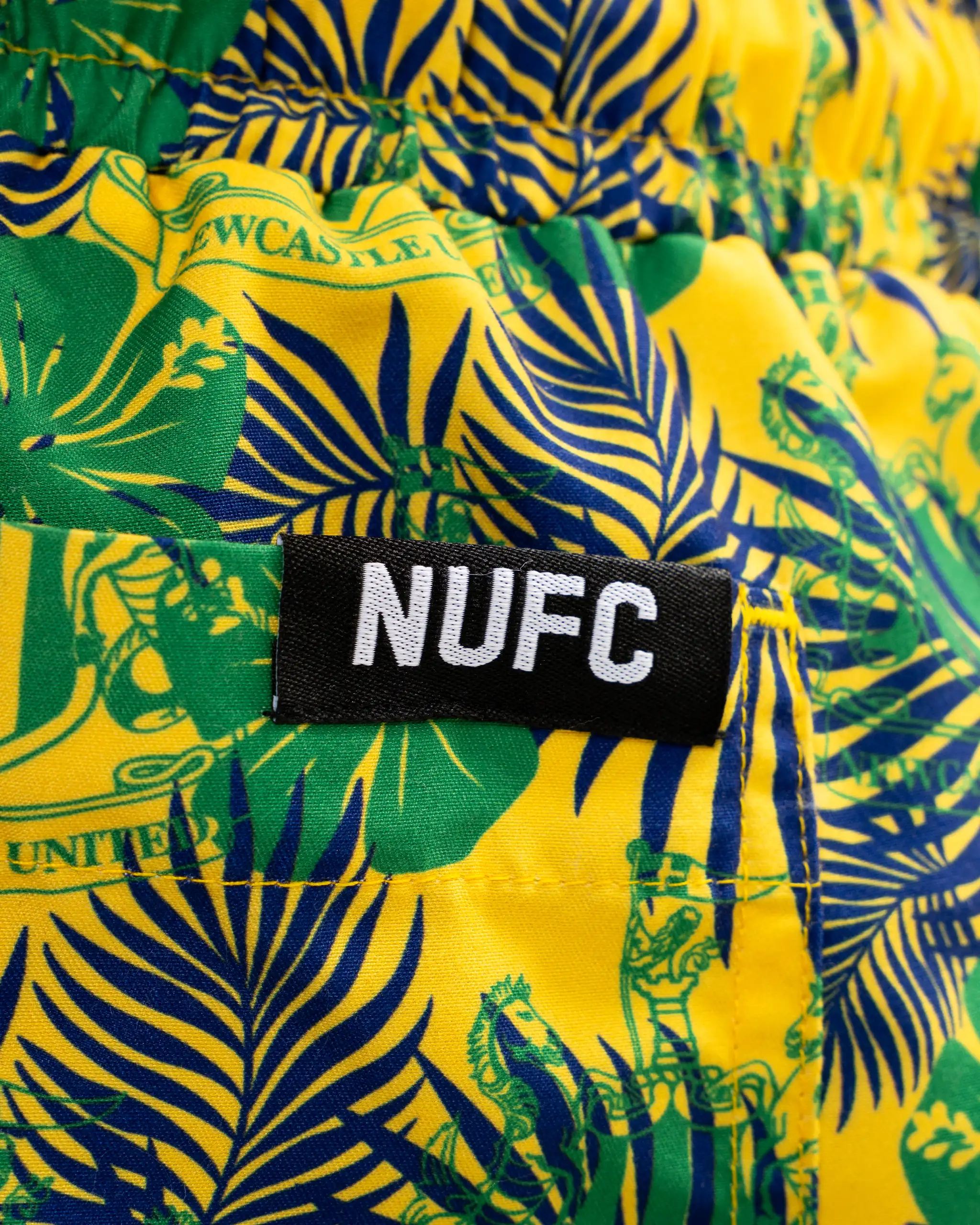 Newcastle United Men's Yellow Holiday Swim Shorts - Image 4