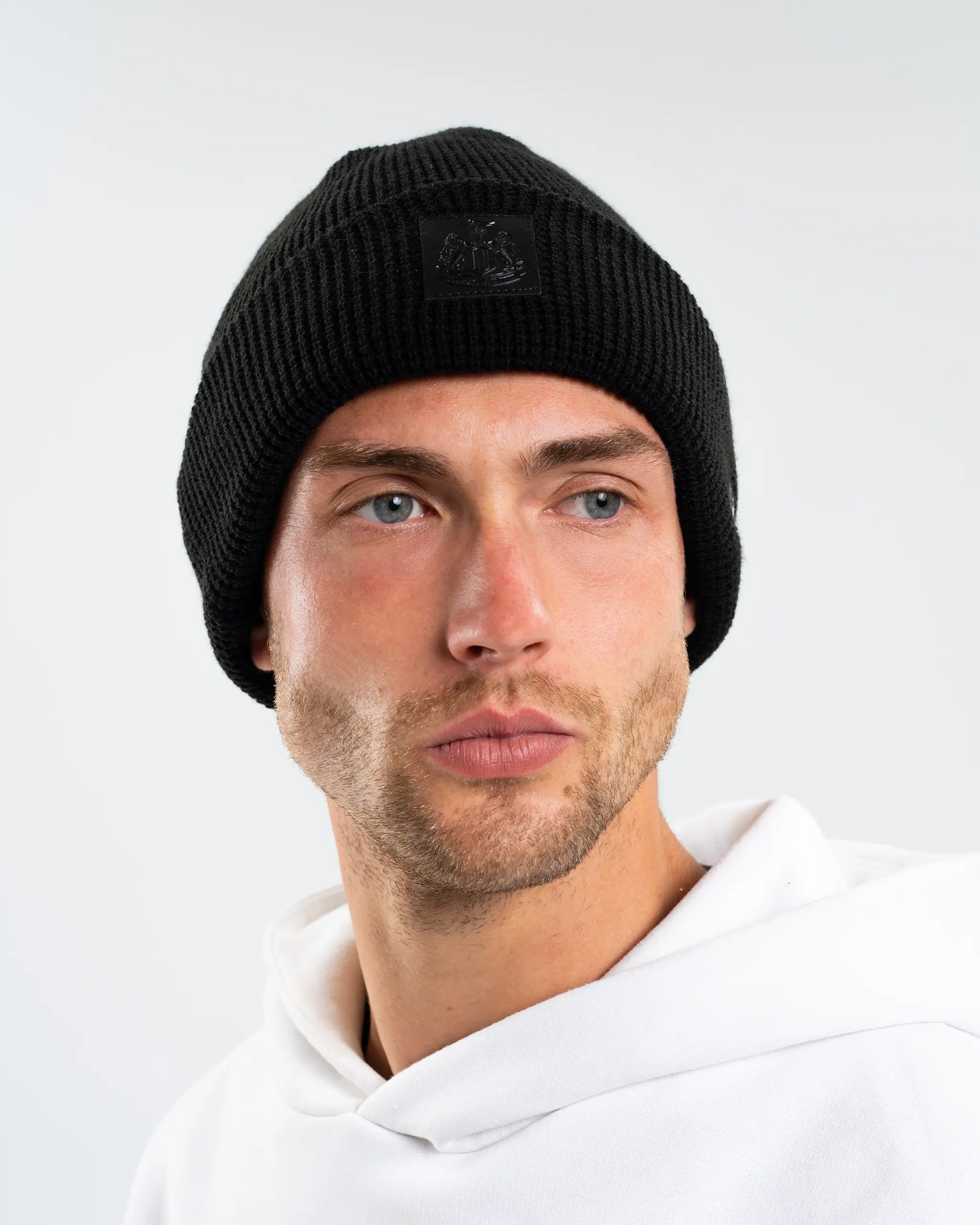Newcastle United New Era Black Waffle Beanie - Image 2