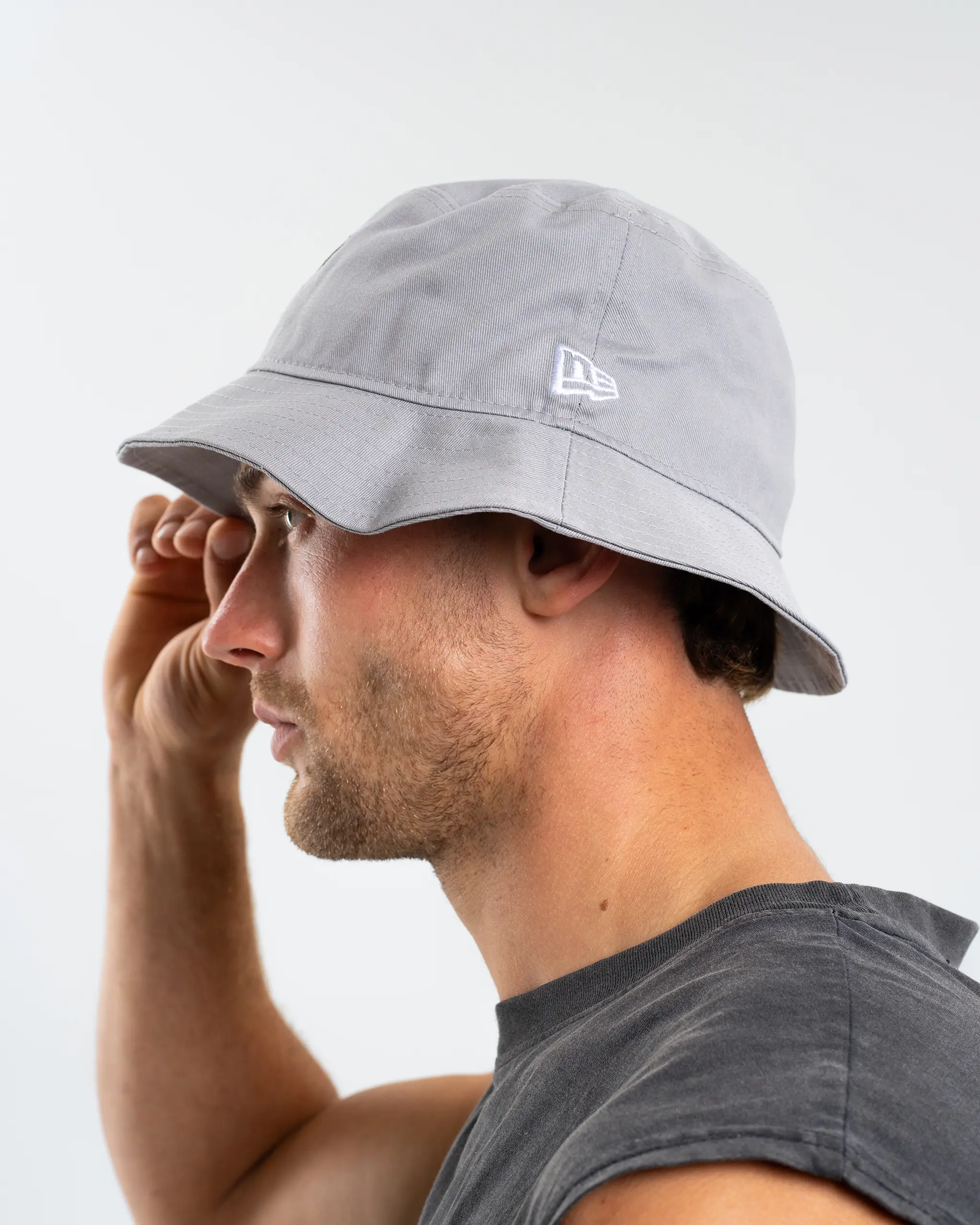 Newcastle United New Era Grey Magpie Bucket Hat - Image 4