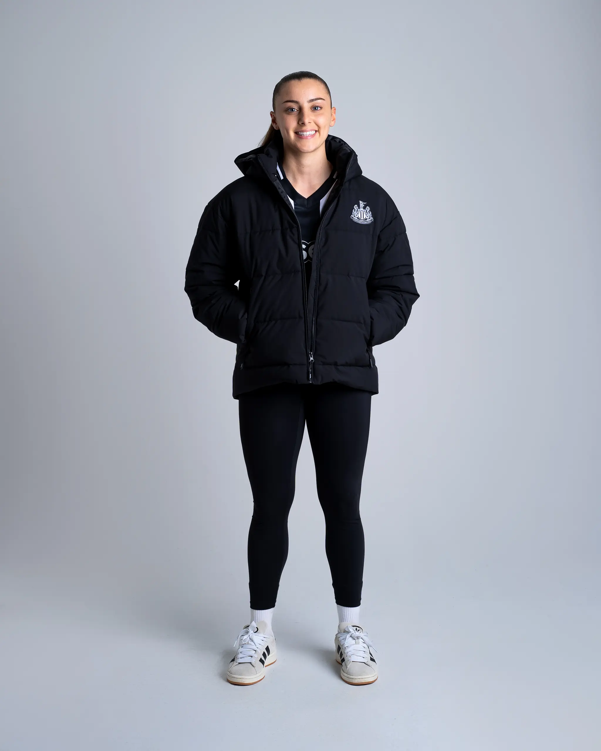 Newcastle United Women's Black Padded Jacket - Image 8